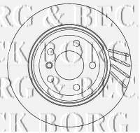 BORG & BECK bbd5136 -  Тормозной диск